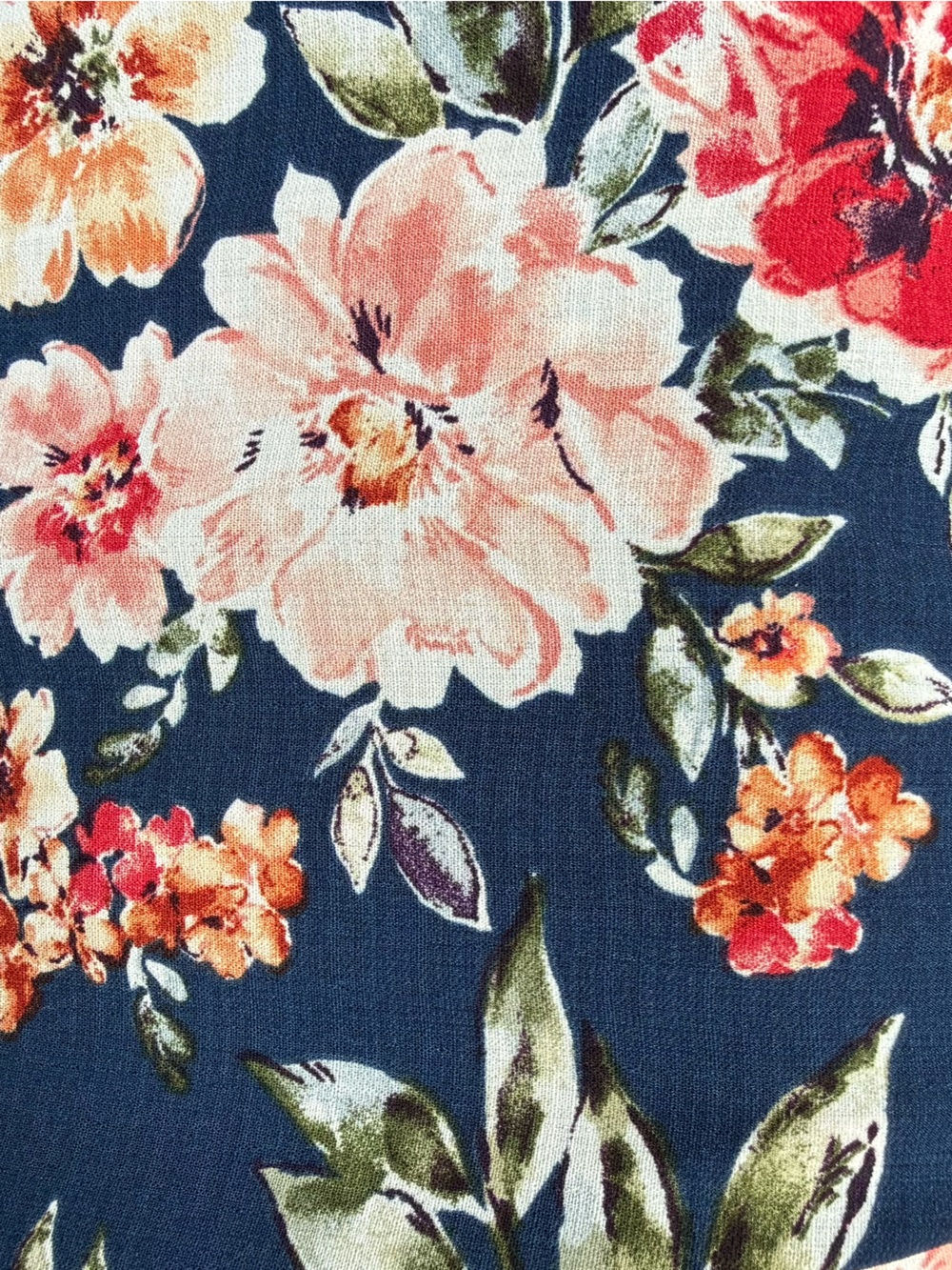 NWT Xhilaration Navy Floral Wide-Leg Jumpsuit size small with pockets - Picture 8 of 10